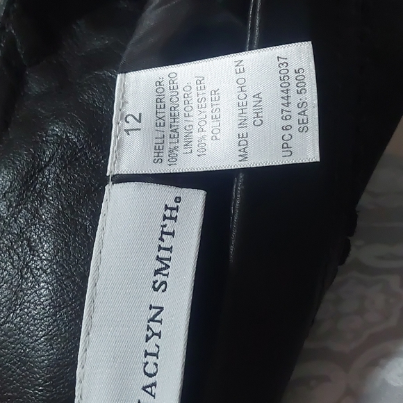 Jacyln Smith Brown Leather Skirt - Women's Size 12 - Picture 9 of 14